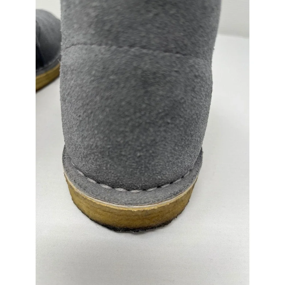 Clarks Originals Desert Boots Blue Grey Suede Chukka Lace Up Shoes Womens 10